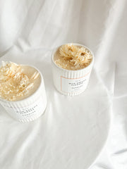Dried Flower Candles -Black Fig and Vetiver