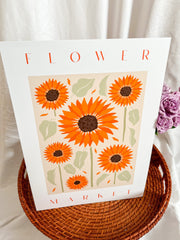 Flower Market Print Sunflowers