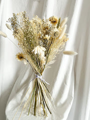 Dried White Flower Bouquets