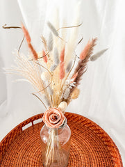Dried flower bunches Pink and grey flower mrs hinch Grey Colour clean house perfect dried flowers house warming 