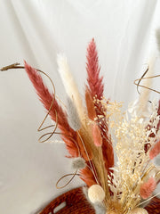 Pink dried flowers Pink pampas bloom Letterbox flowers 